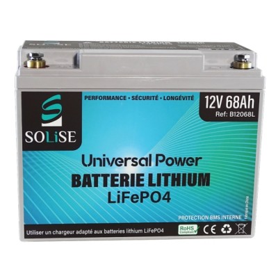 12V 68Ah LiFePO4 lithium battery