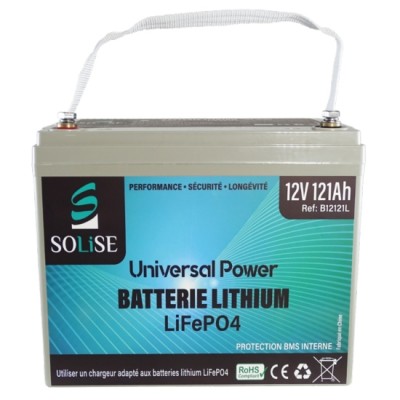 Batterie lithium 12V 121Ah LiFePO4