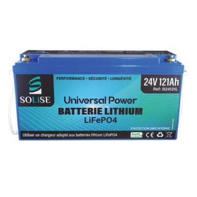 24V 121Ah LiFePO4 lithium battery