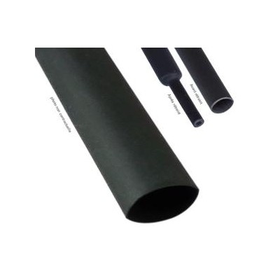 9mm² black heat-shrink tubing
