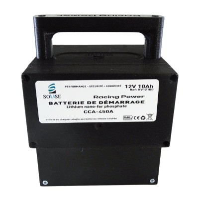 Batterie de démarrage lithium 12V CCA-450 débrochable