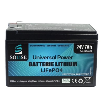 Batterie lithium 24V 7Ah LiFePO4